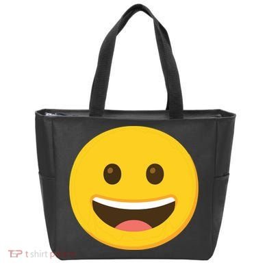 Emoticon Grinning Face Happy Tote Bag