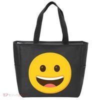 Emoticon Grinning Face Happy Tote Bag thumb 0
