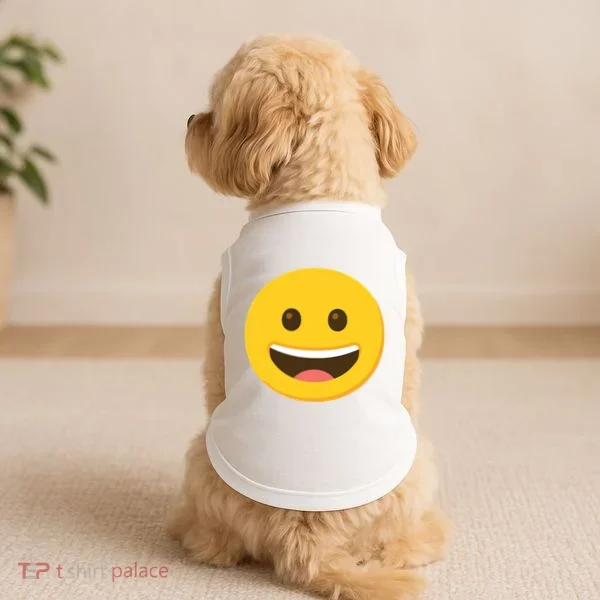 Emoticon Grinning Face Happy Doggie Tank
