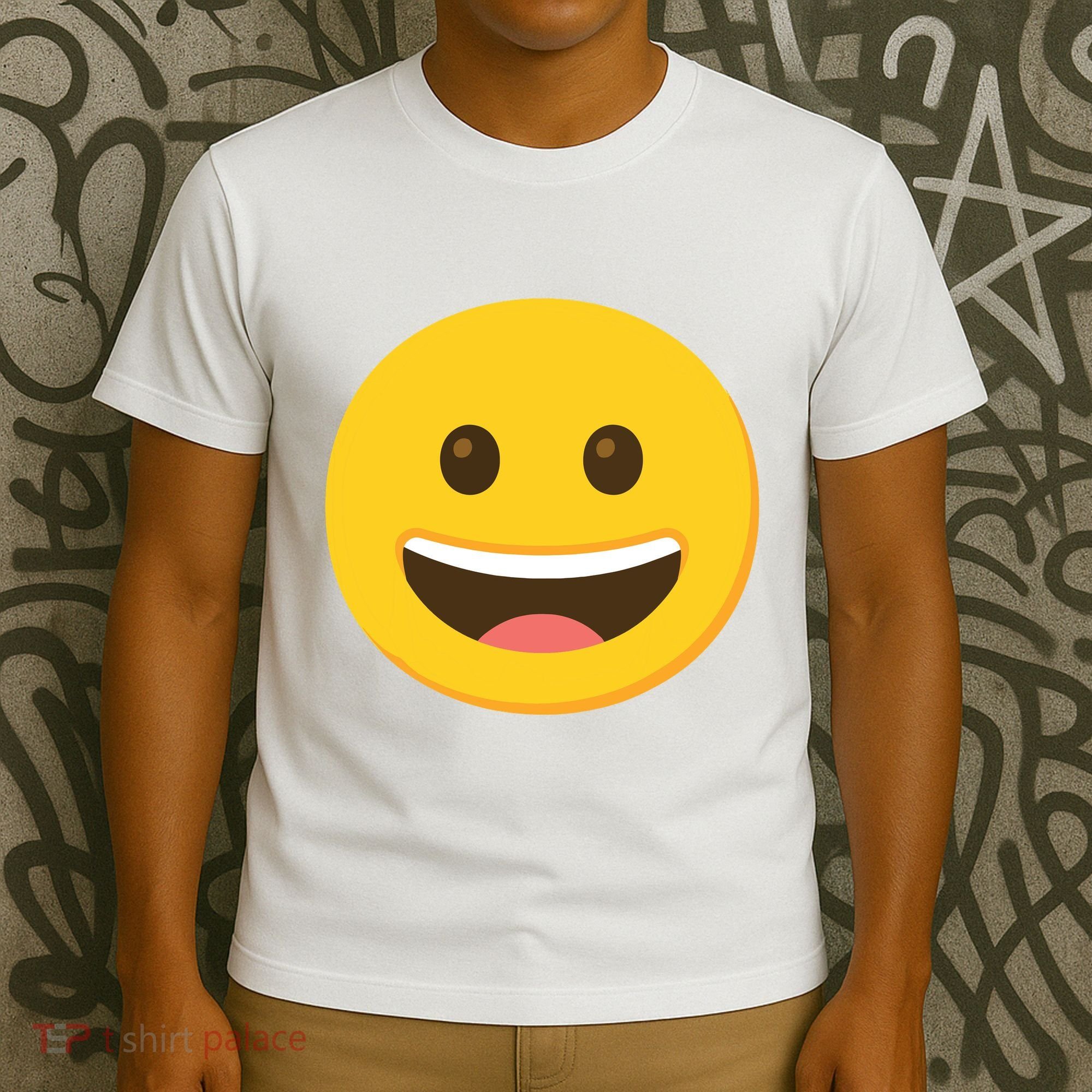 Emoticon Grinning Face Happy T-Shirt