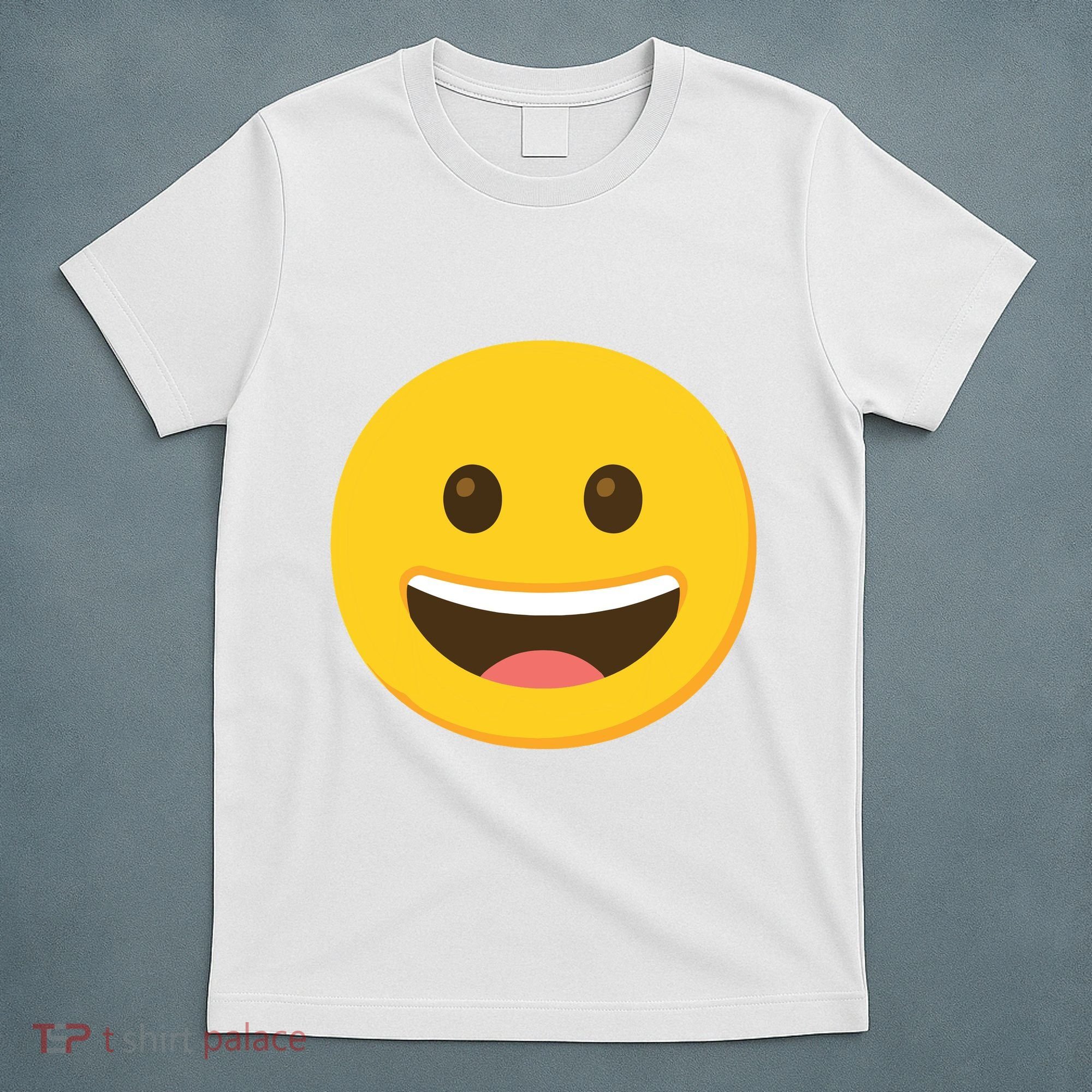 Emoticon Grinning Face Happy T-Shirt