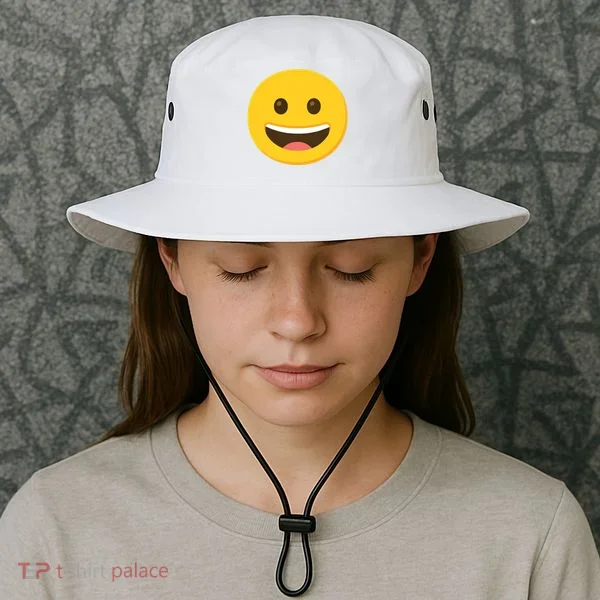 Emoticon Grinning Face Happy Bucket Hat