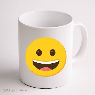 Emoticon Grinning Face Happy Coffee Mug back