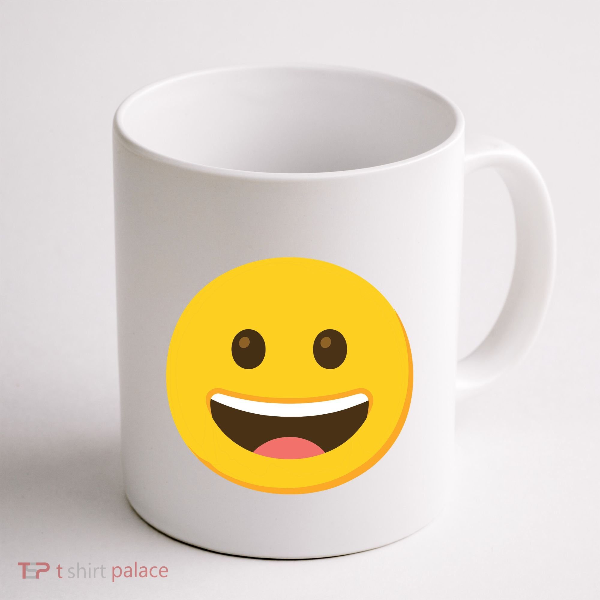 Emoticon Grinning Face Happy Coffee Mug