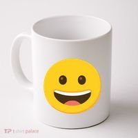 Emoticon Grinning Face Happy Coffee Mug thumb 0