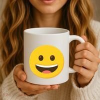 Emoticon Grinning Face Happy Coffee Mug thumb 3