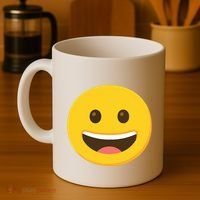 Emoticon Grinning Face Happy Coffee Mug thumb 4