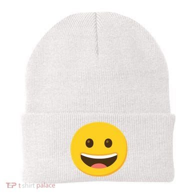 Emoticon Grinning Face Happy Beanie