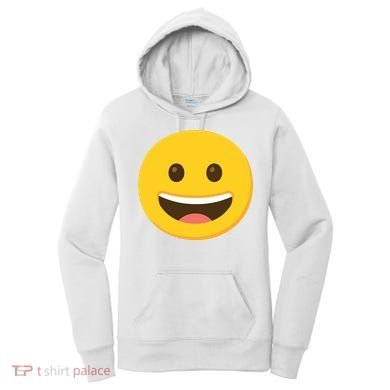 Emoticon Grinning Face Happy Women's Hoodie