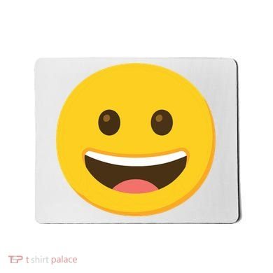 Emoticon Grinning Face Happy Mousepad