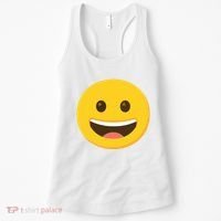 Emoticon Grinning Face Happy Women's Tank Top thumb 0