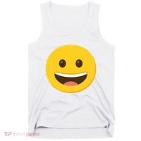 Emoticon Grinning Face Happy Tank Top thumb 0