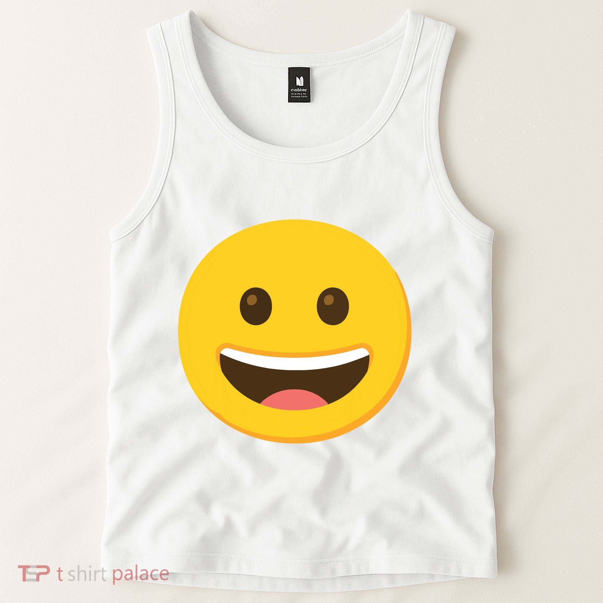 Emoticon Grinning Face Happy Tank Top