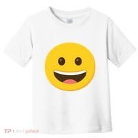 Emoticon Grinning Face Happy Toddler T-Shirt thumb 0