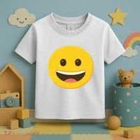 Emoticon Grinning Face Happy Toddler T-Shirt thumb 3
