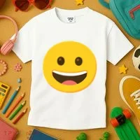 Emoticon Grinning Face Happy Kids T-Shirt thumb 3