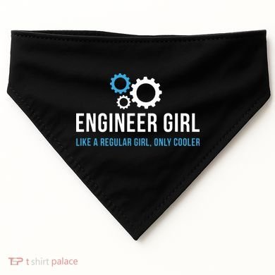 Engineer Girl Funny Cute Engineering STEM Gift USA-Made Doggie Bandana