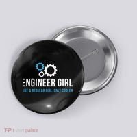 Engineer Girl Funny Cute Engineering STEM Gift Button thumb 0