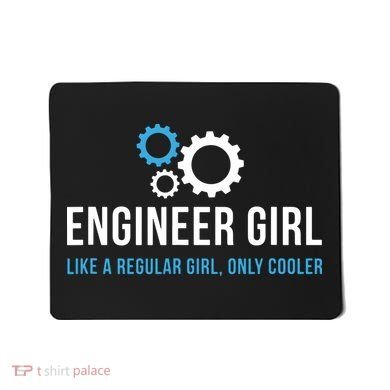 Engineer Girl Funny Cute Engineering STEM Gift Mousepad