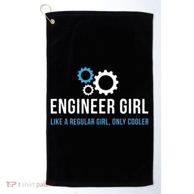 Engineer Girl Funny Cute Engineering STEM Gift Golf Towel