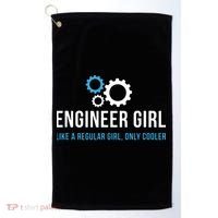 Engineer Girl Funny Cute Engineering STEM Gift Golf Towel thumb 0