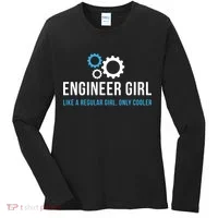 Engineer Girl Funny Cute Engineering STEM Gift Women's Long Sleeve Shirt thumb 0