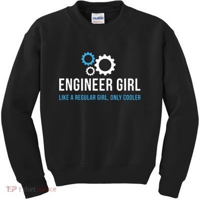 Engineer Girl Funny Cute Engineering STEM Gift Kids Sweatshirt