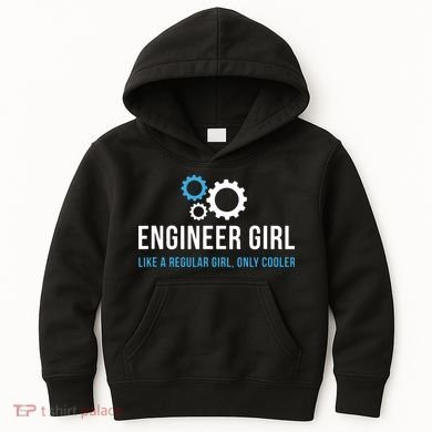 Engineer Girl Funny Cute Engineering STEM Gift Kids Hoodie