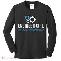 Engineer Girl Funny Cute Engineering STEM Gift Kids Long Sleeve Shirt thumb 0