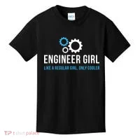 Engineer Girl Funny Cute Engineering STEM Gift Kids T-Shirt thumb 0