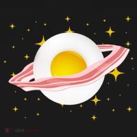 Egg Bacon Planet USA-Made Doggie Bandana thumb 2