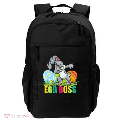 Egg Boss Dabbing Easter Bunny Backpack