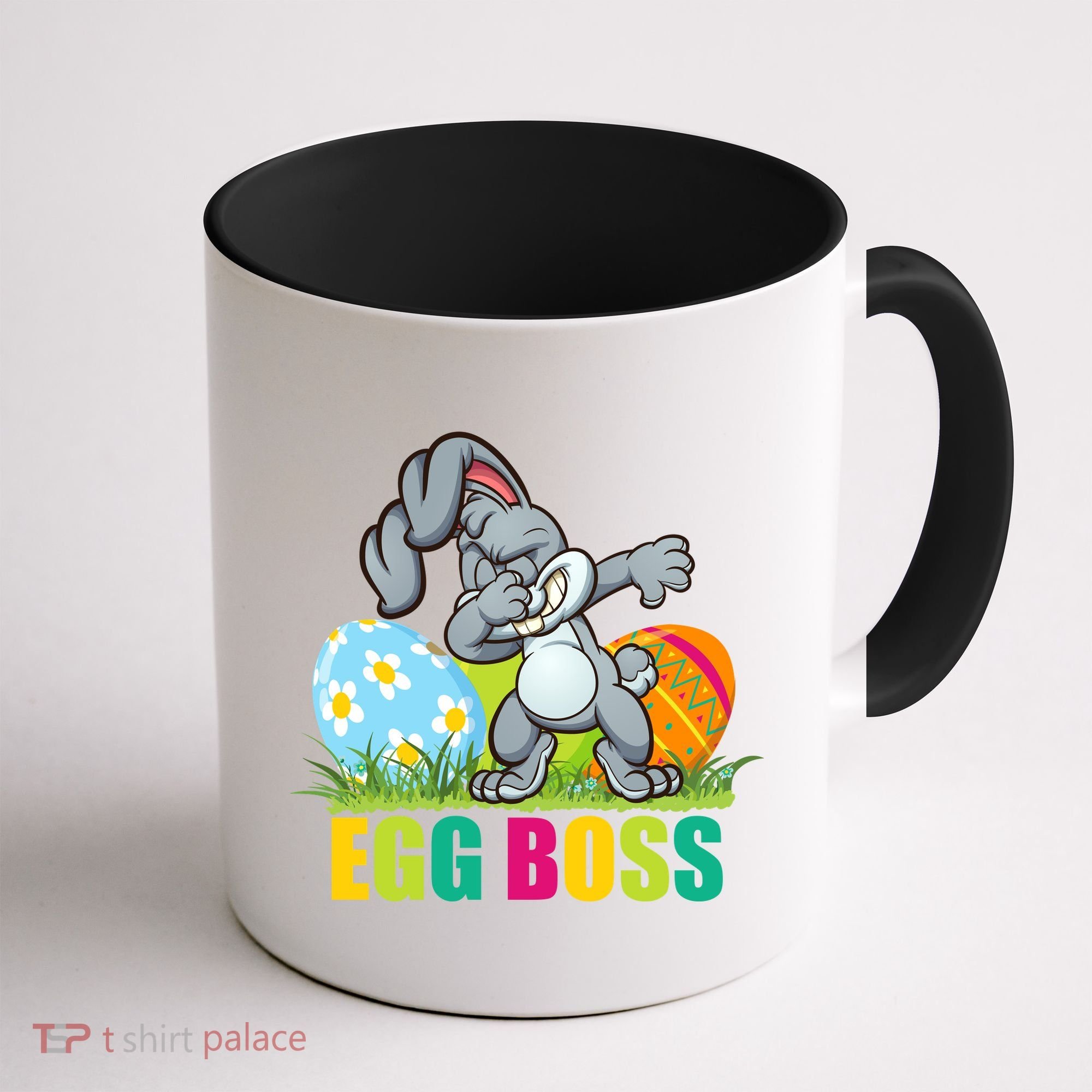 Egg Boss Dabbing Easter Bunny Coffee Mug