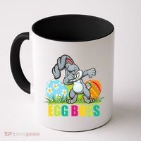 Egg Boss Dabbing Easter Bunny Coffee Mug thumb 0