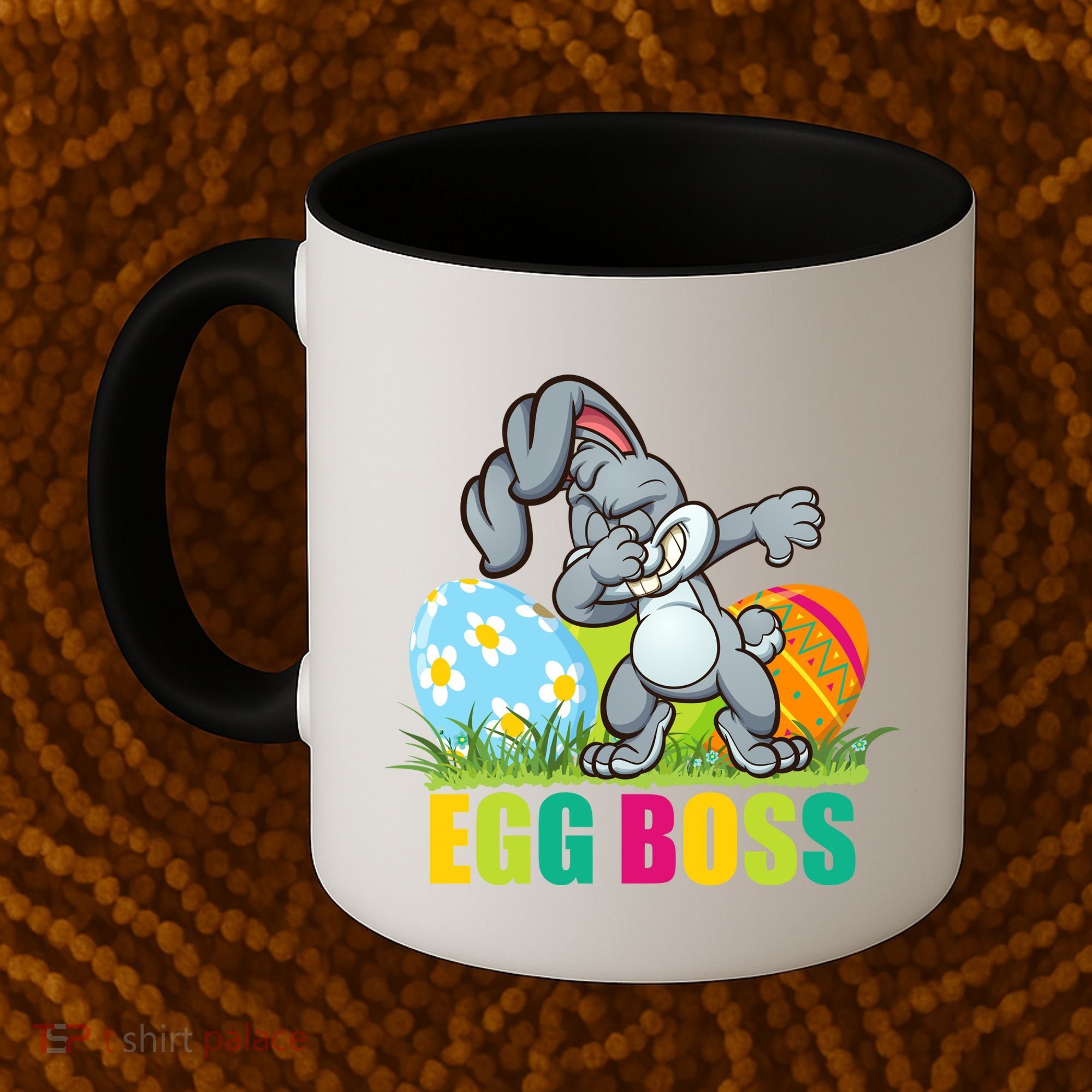 Egg Boss Dabbing Easter Bunny Coffee Mug
