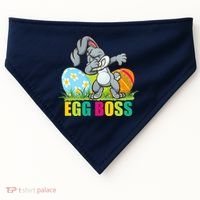 Egg Boss Dabbing Easter Bunny USA-Made Doggie Bandana thumb 0