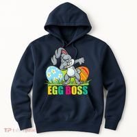 Egg Boss Dabbing Easter Bunny Hoodie thumb 0