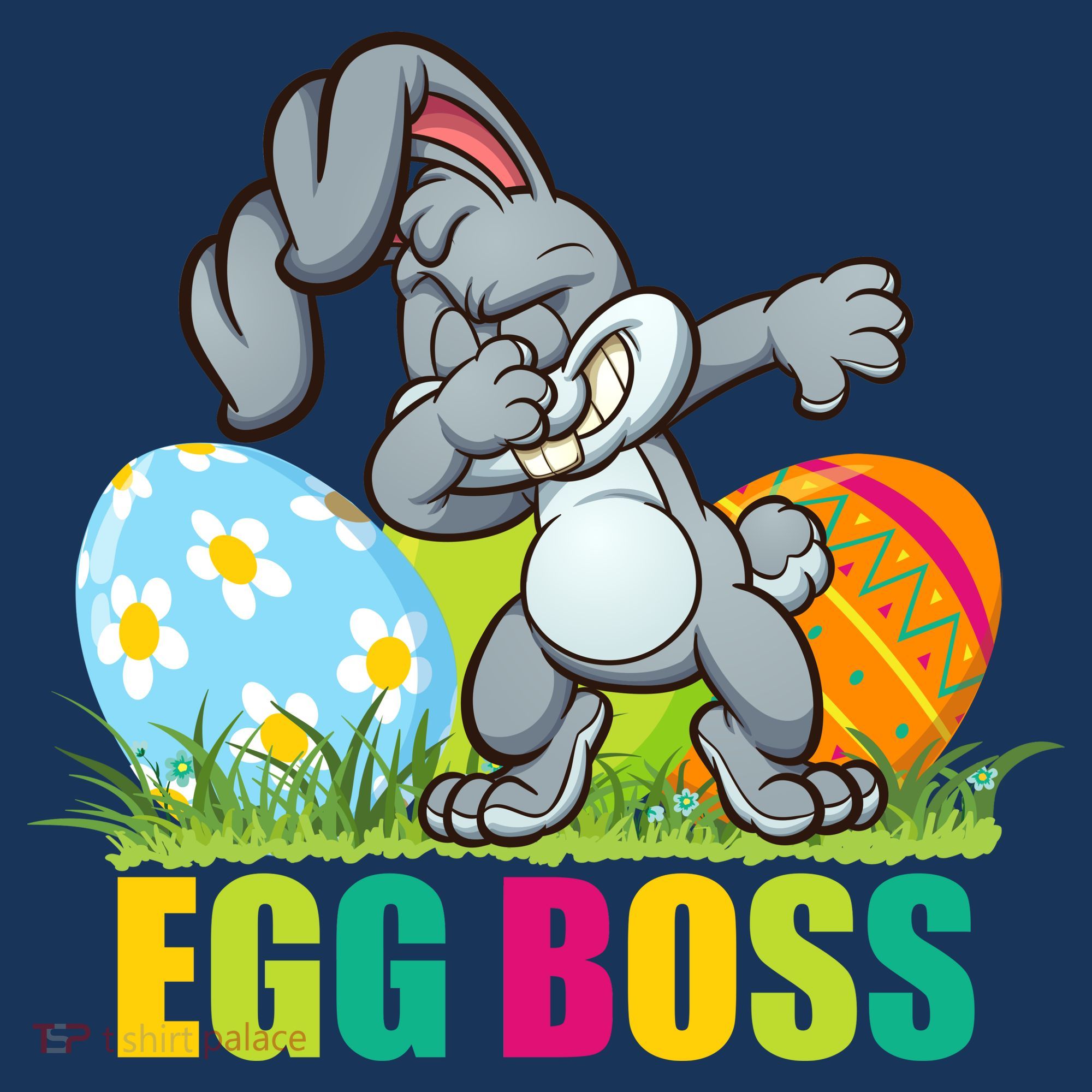 Egg Boss Dabbing Easter Bunny Apron