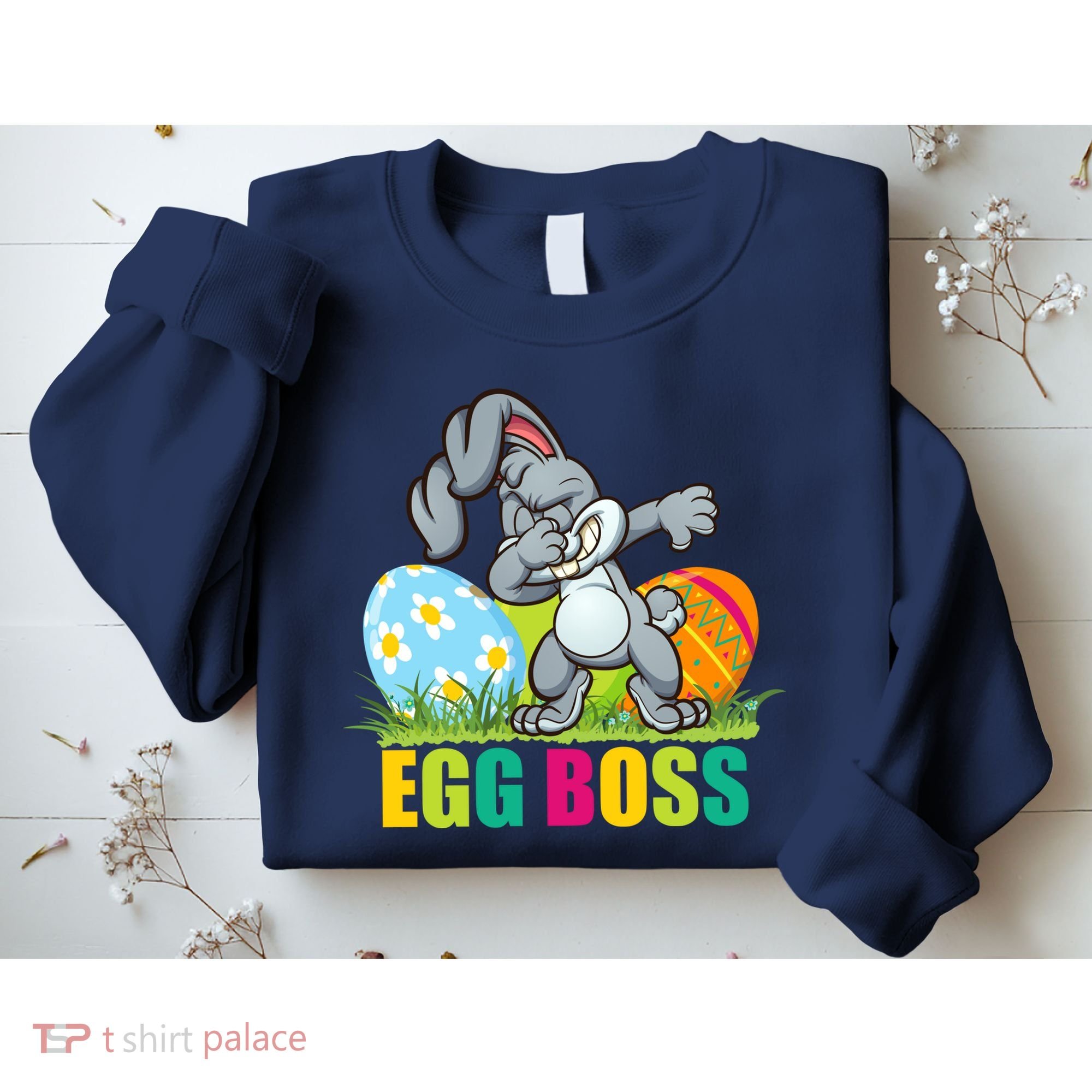 Egg Boss Dabbing Easter Bunny Sweatshirt