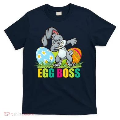 Egg Boss Dabbing Easter Bunny T-Shirt