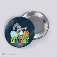 Egg Boss Dabbing Easter Bunny Button thumb 0