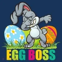 Egg Boss Dabbing Easter Bunny Women's Hoodie thumb 2