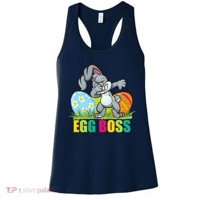 Egg Boss Dabbing Easter Bunny Women's Tank Top