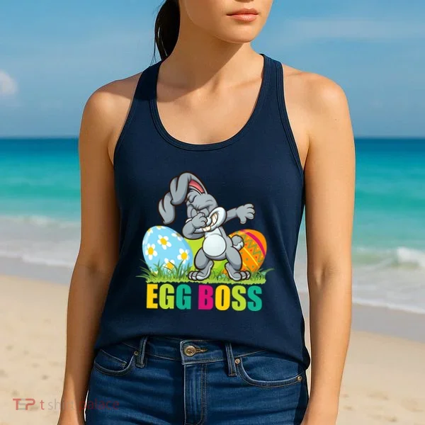 Egg Boss Dabbing Easter Bunny Women's Tank Top