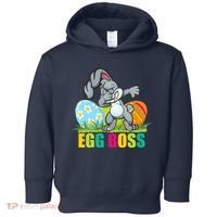 Egg Boss Dabbing Easter Bunny Toddler Hoodie thumb 0