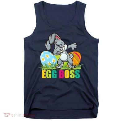 Egg Boss Dabbing Easter Bunny Tank Top