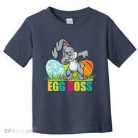 Egg Boss Dabbing Easter Bunny Toddler T-Shirt thumb 0