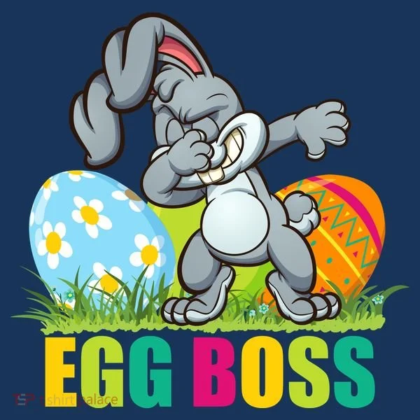 Egg Boss Dabbing Easter Bunny Women's Long Sleeve Shirt