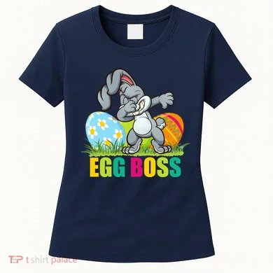 Egg Boss Dabbing Easter Bunny Women's T-Shirt