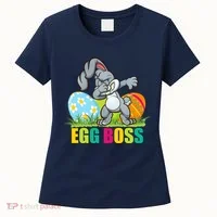 Egg Boss Dabbing Easter Bunny Women's T-Shirt thumb 0